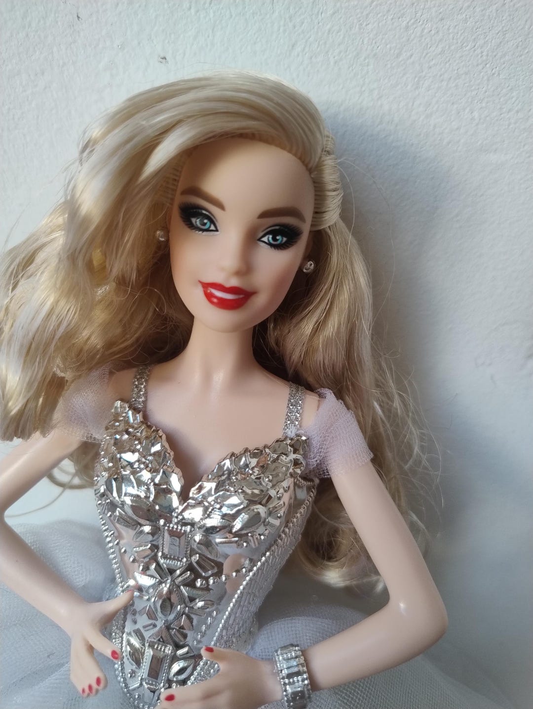 Barbie Holiday Signature Doll in Silver Dress Christmas Barbie