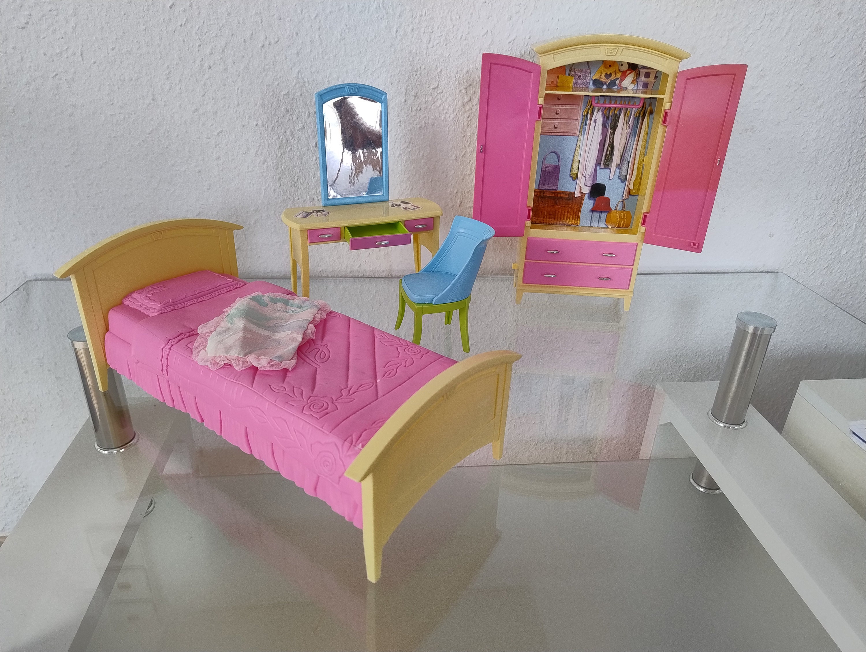Vintage barbie bedroom set sale