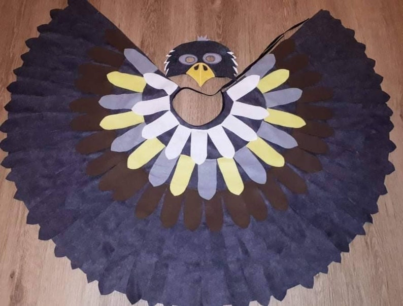 Fasching Kostüme Vogel Adler Raubvogel Falke Habicht Rabe Bild 2