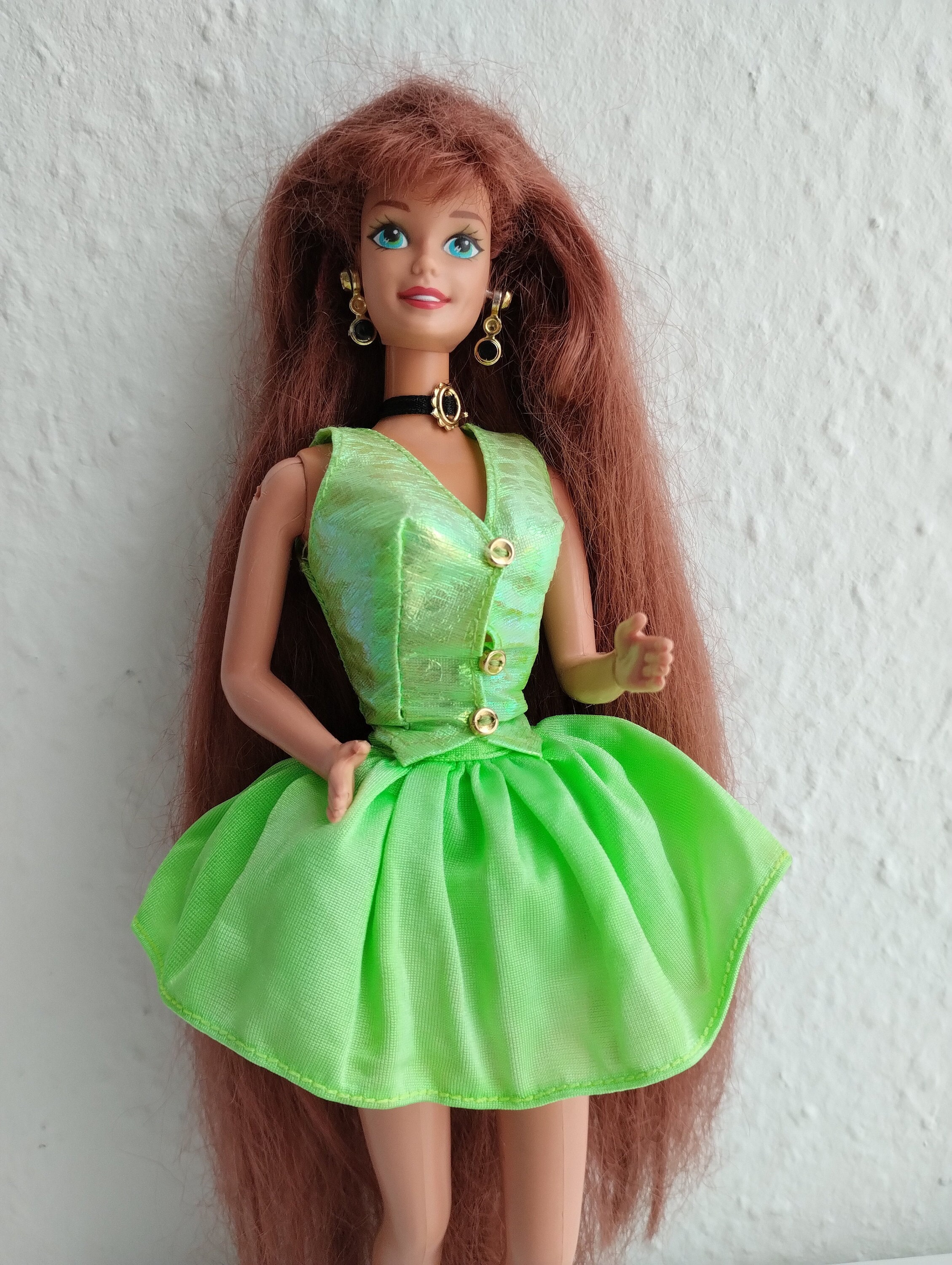 Green hair online barbie