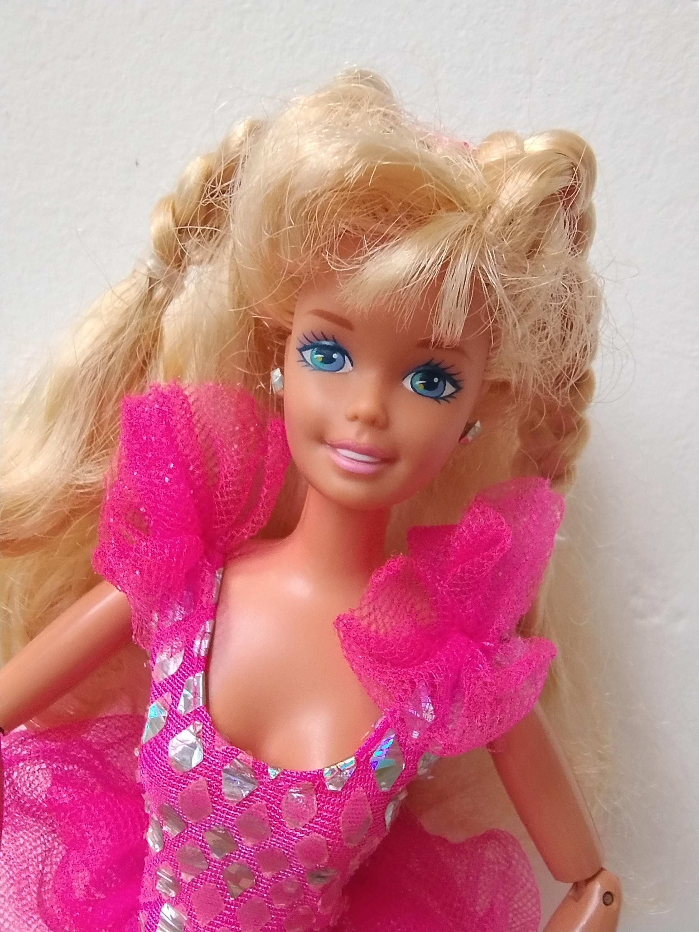 アメリカ購入バービー猫ネコBarbieヴィンテージ 1995年あちゃちゅむ Barbie Twirling Ballerina Barbie Blonde Ballerina 1995 Mattel 90s