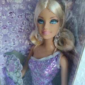 barbie glitz doll purple dress Mattel Barbie & Teresa Glitz Doll In Purple Dress T7580 DGX81 NEW! IN BOX Lot
