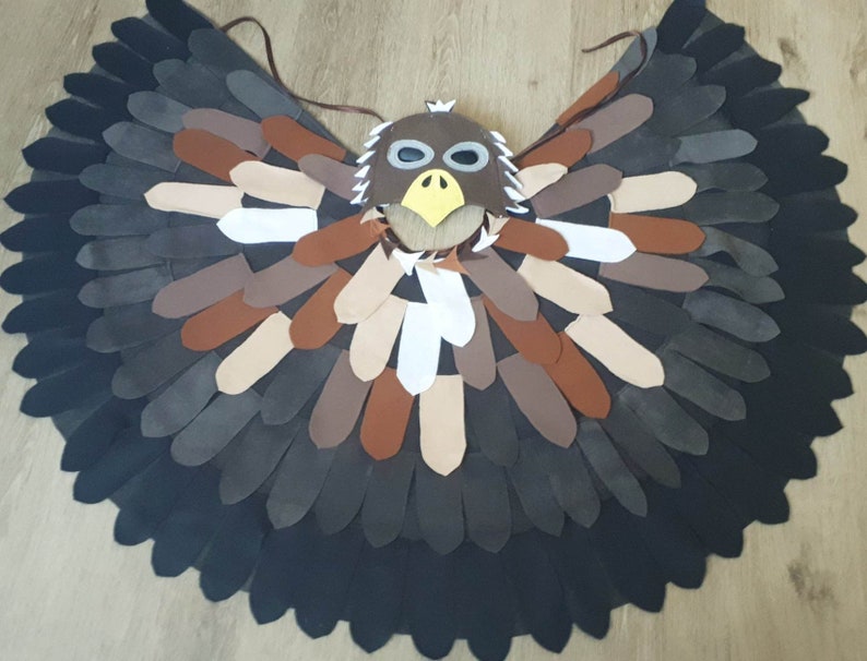 Fasching Kostüme Vogel Adler Raubvogel Falke Habicht Rabe Bild 1