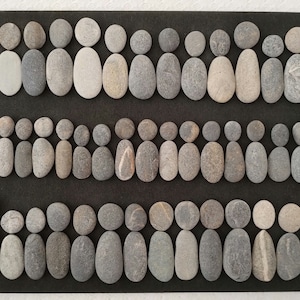 Pebbles Pebbles Stones Pebbles from the Mediterranean Figures People Stone Figures Stone Picture for Crafting in Grey Rough Rustic