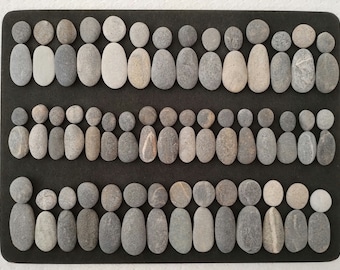 Pebbles Pebbles Stones Pebbles from the Mediterranean Figures People Stone Figures Stone Picture for Crafting in Grey Rough Rustic