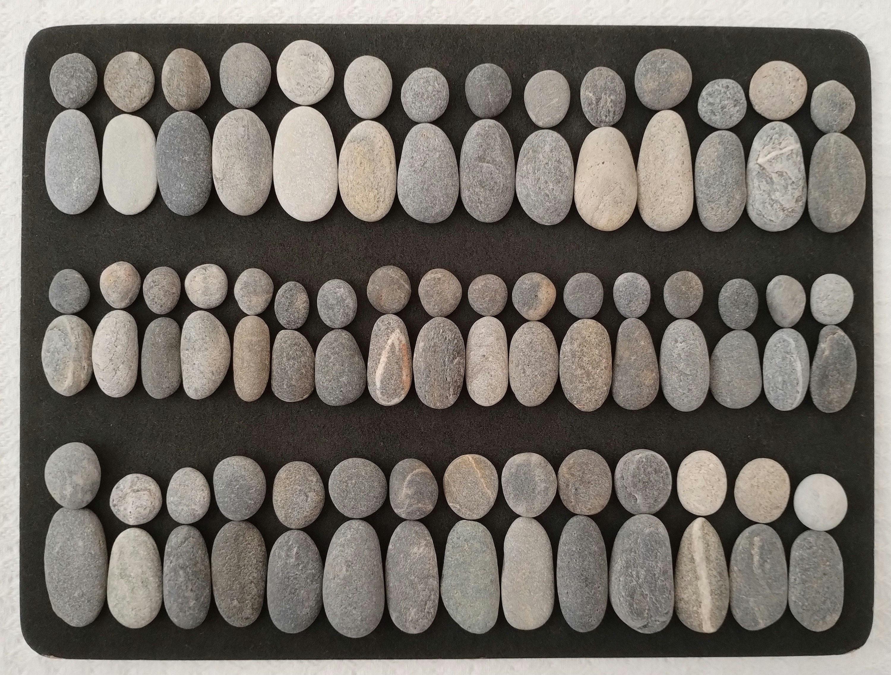 Pebbles Pebbles Stones Pebbles from the Mediterranean Figures People Stone Figures Stone Picture for Crafting in Grey Rough Rustic
