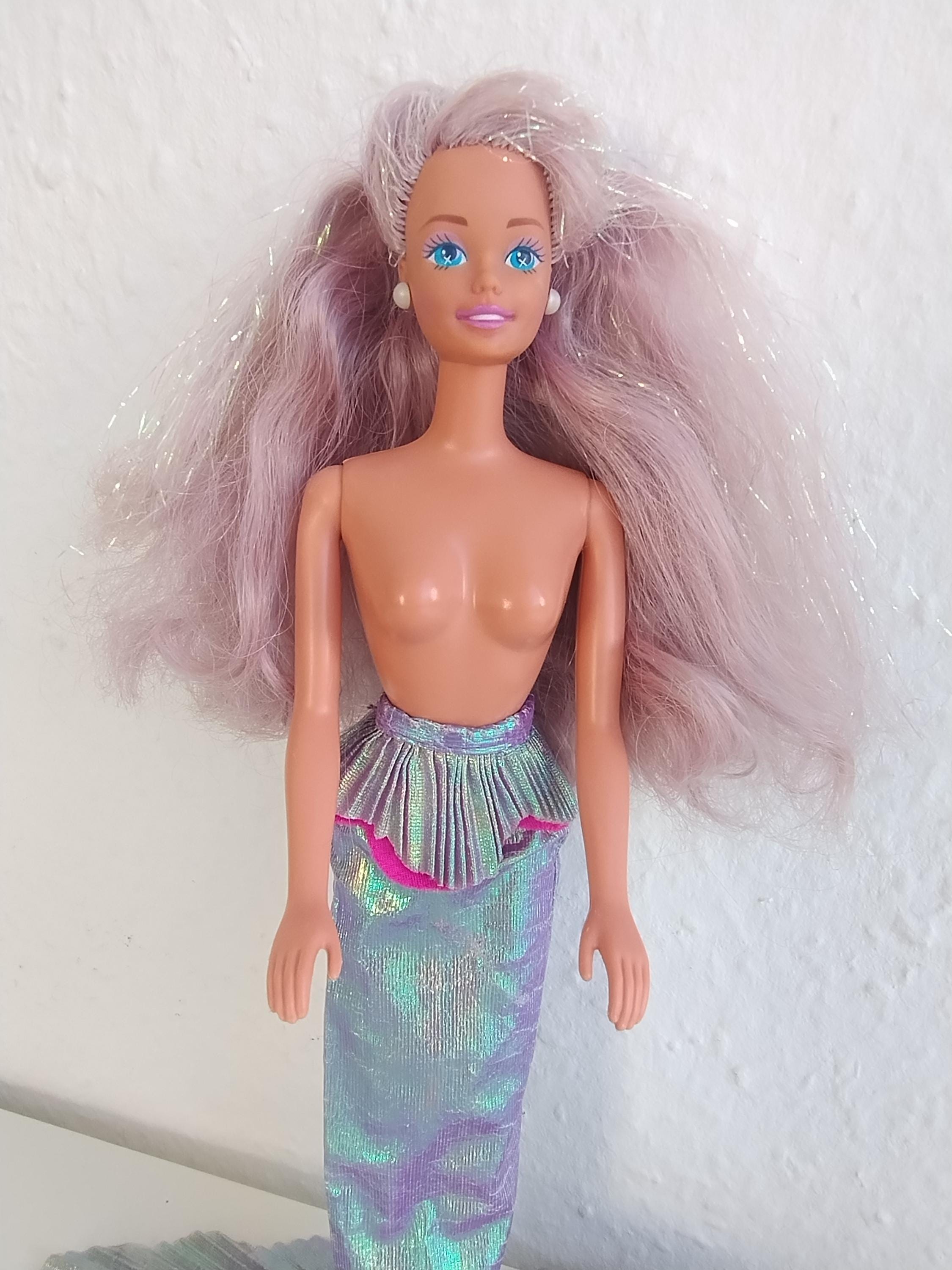 Barbie Magical Hair Mermaid (1993) mit blauer Flosse (Gebraucht) in Emmenbrücke für CHF 10