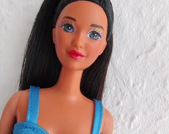 Barbie Kira Marina Sun Sensation Bikini Cheveux Noirs Poupée De Plage Mattel Années 90 1991 vintage - France