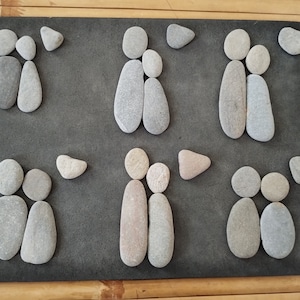 Pebbles Stones Pebbles Stone Figures Family Parents People Couple Lovers Bridal Couple Bride Marriage Wedding Wedding Day Love Heart 501