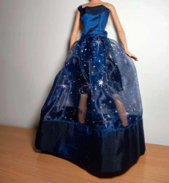 Doll Dress Clothing Doll Clothes Dress Christmas Dress Cocktail Dress Ball  Gown Evening Dresses Christmas Party Dresses in Blue Glitter - Etsy