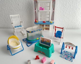 Barbie Krissy Playroom Playset Playroom Playset nursery Baby room Children&#39;s room Furniture and accessories 2000 Mattel Vintage