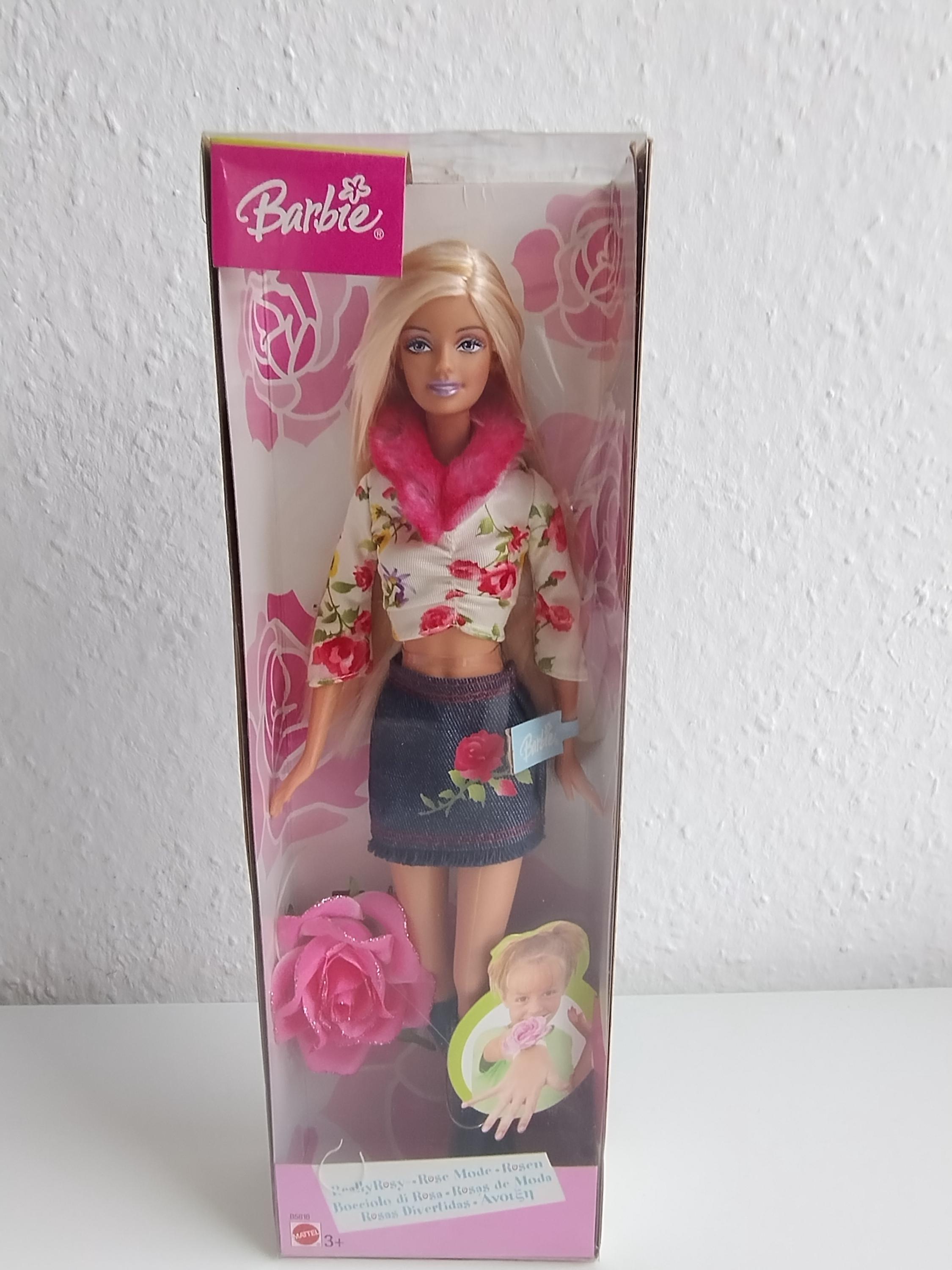 Barbie Really Rosy Rose Roses Barbie Doll Mattel 2003 Vintage OVP