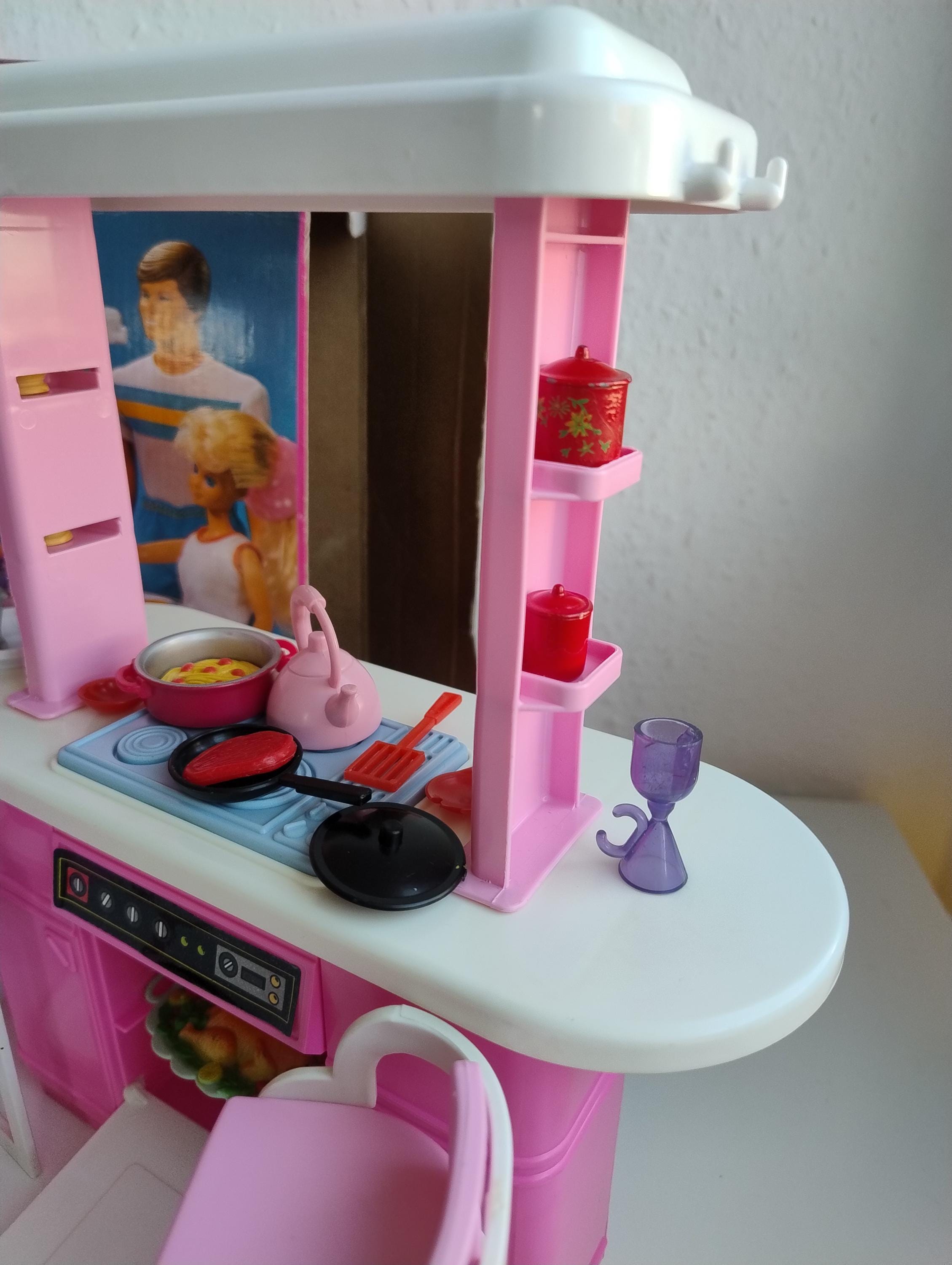Barbie Kitchen Playset Vintage Kitchen Playset Pink White Mattel