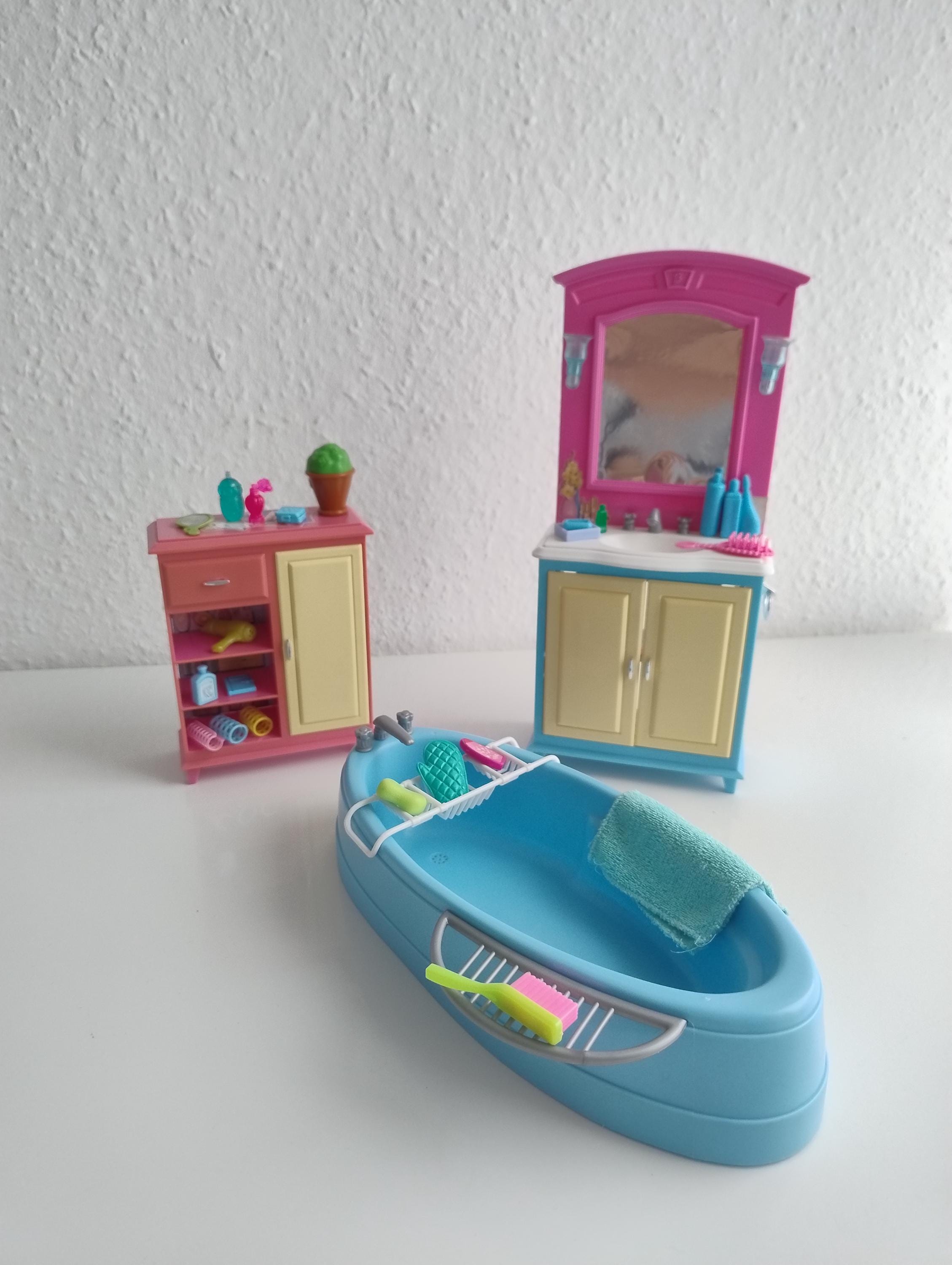 バービー人形用 洗面台セット Barbie BATH VANITY SET Barbie Doll & Furniture Bathroom Set W Ith Accessories