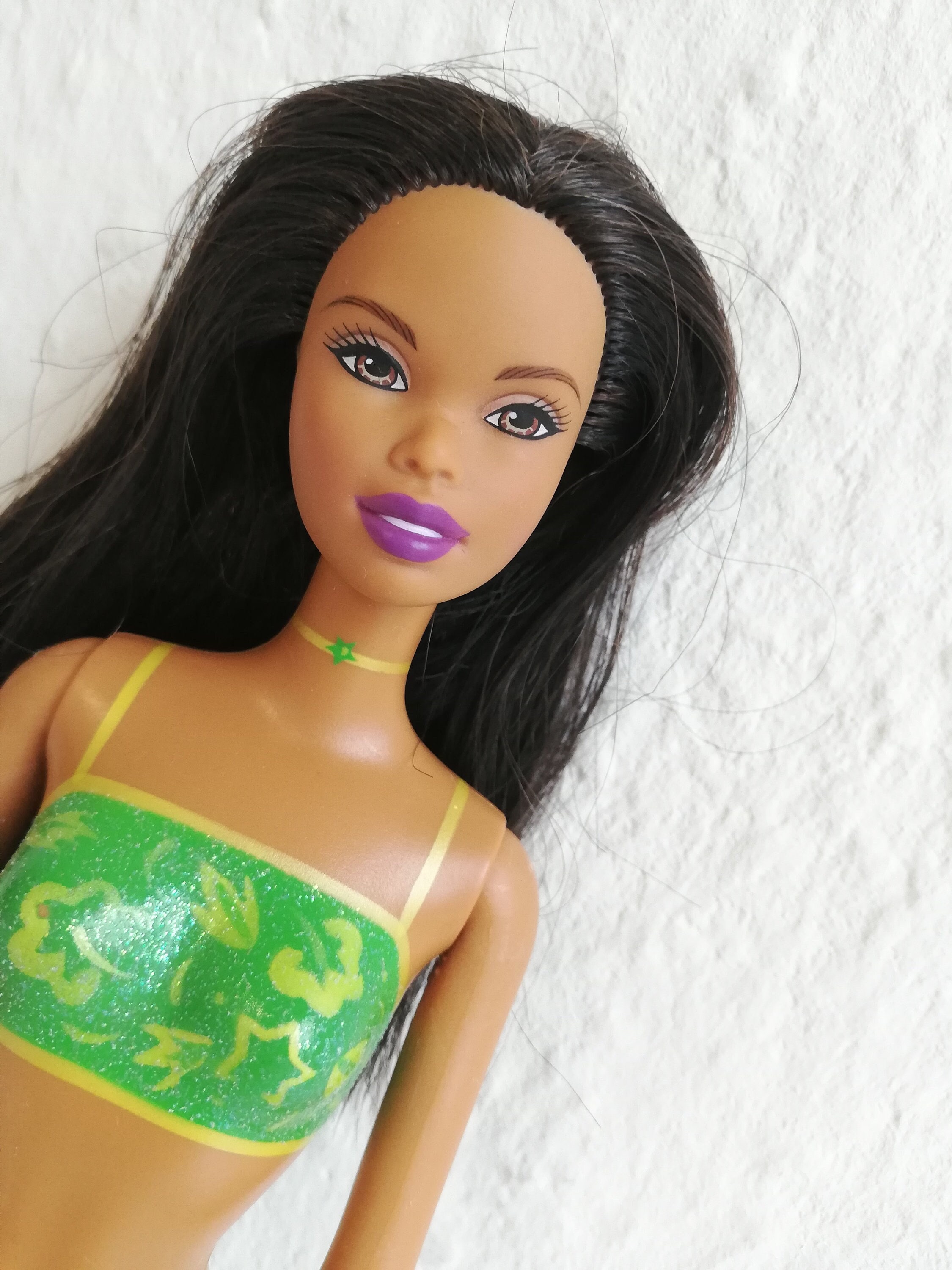 Barbie christie palmbeach みどり　未開封 BARBIE MATTEL Palm Beach Christie Fashion Doll 1990s Printed