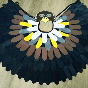 Fasching Kostüme Vogel Adler Raubvogel Falke Habicht Rabe Bild 1