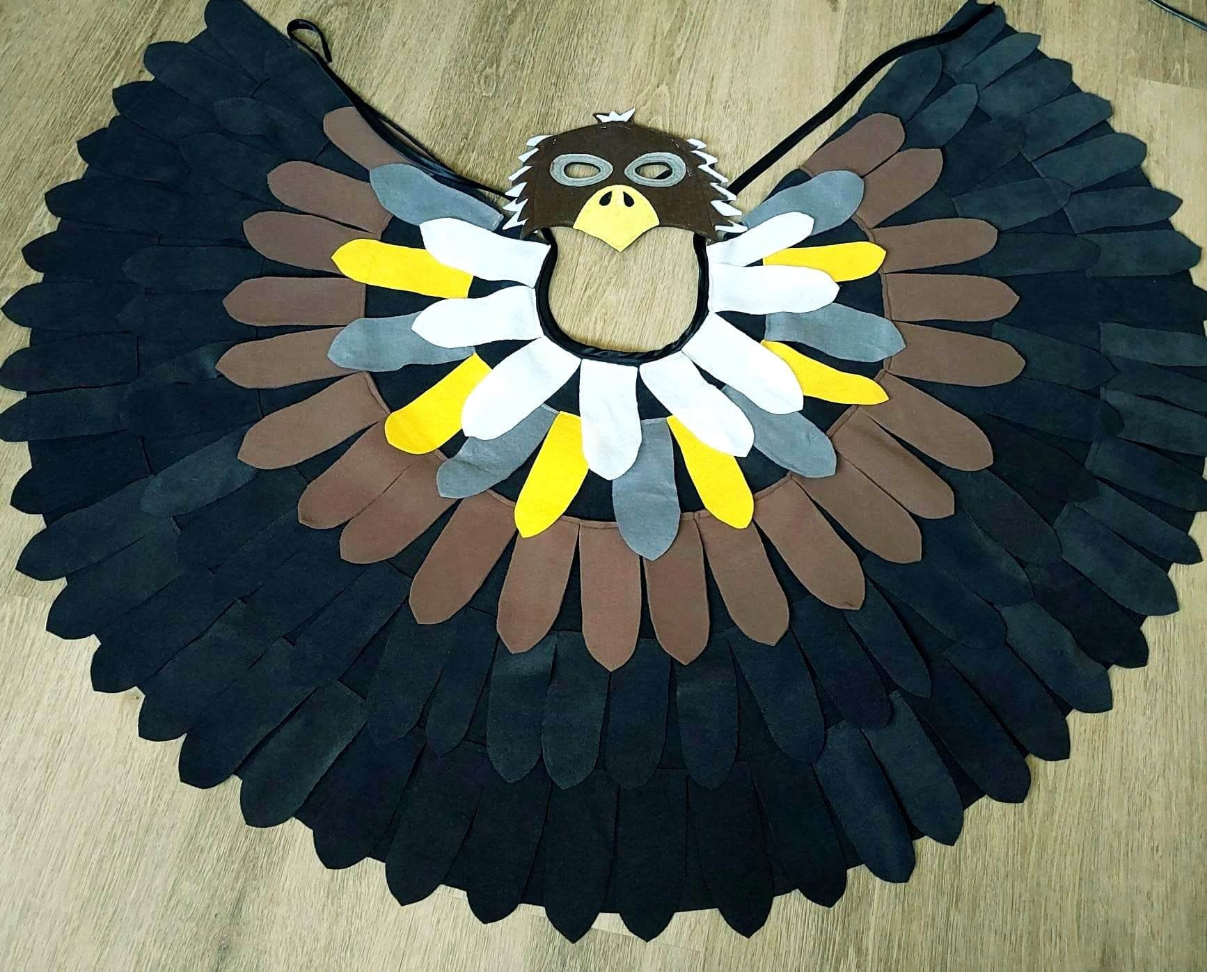 Toddler Fleece Bald Eagle Costume