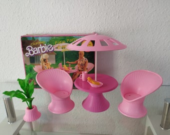 Barbie California Dream Patio Party Pool Party Payset Playset 7767 Mattel ARCO 1987 Vintage with OVP 80s