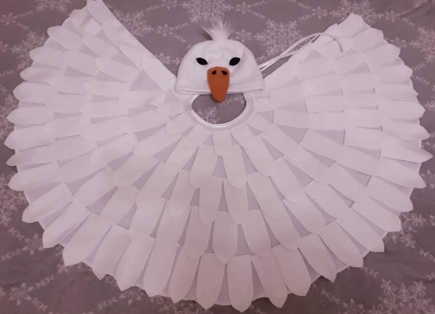 Hibou Hedwig en peluche à pince Harry Potter, blanc, taille unique,  accessoire de costume à porter pour l'Halloween