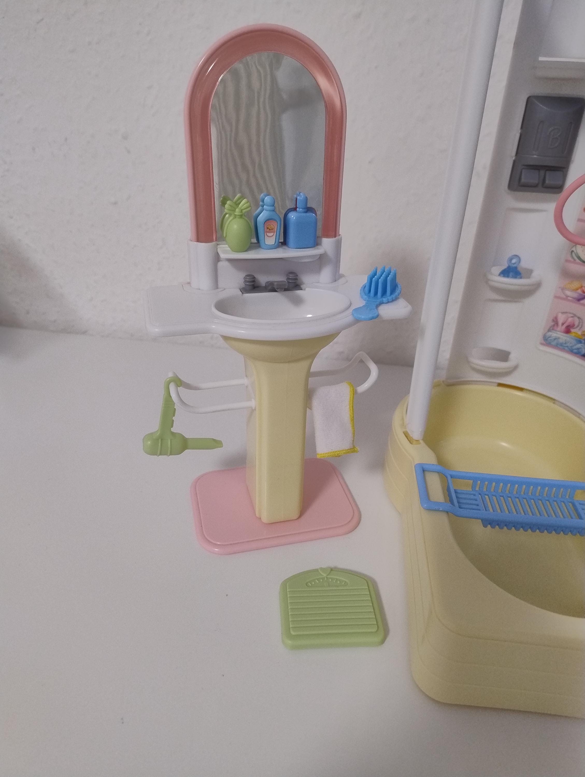 barbie light up bathroom playset beleuchtetes badezimmer möbel