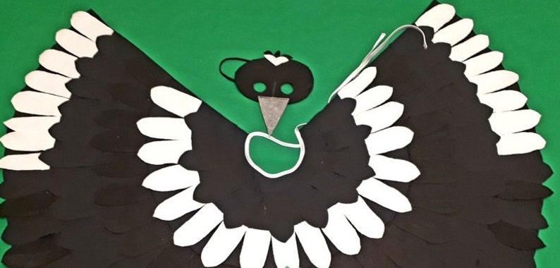 Carnival costumes bird raven magpie swallow blackbird thrush image 2