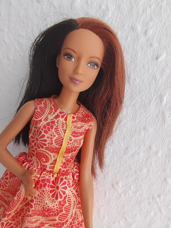 Barbie Fashionistas Pretty in Paisley Pettite Doll Doll 41 Mattel DTF04 -  Etsy Israel