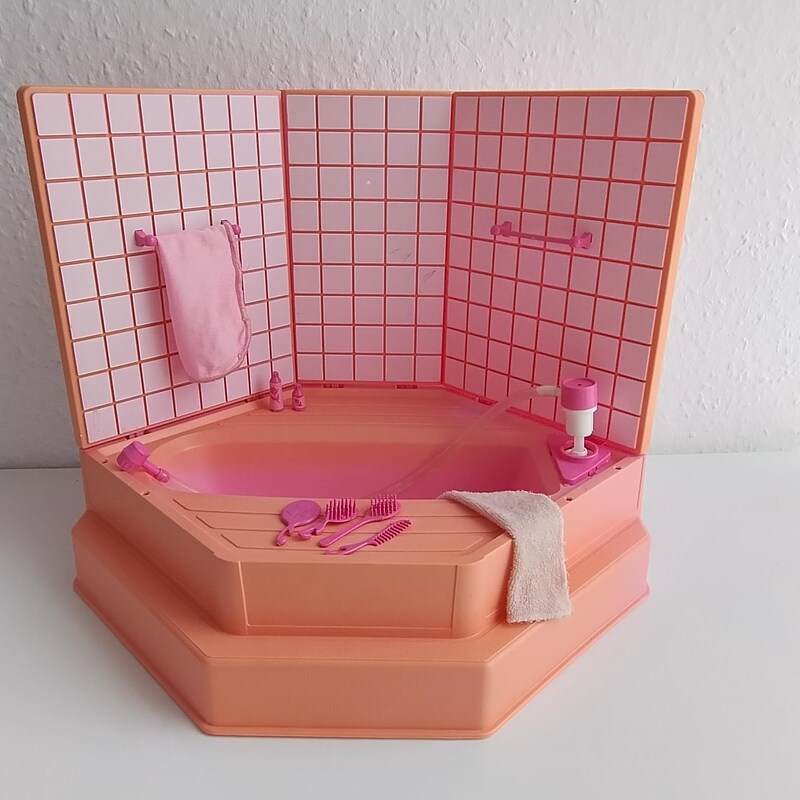 Pink Bathroom Barbie Etsy