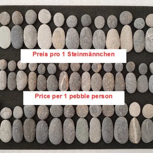 Pebbles Pebbles Stones from the Mediterranean PRICE PER FIGURE Individual Figures Unit Price Stone Figures Stone Picture for Crafting in Gray Rough Rustic