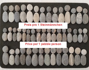 Pebbles Pebbles Stones from the Mediterranean PRICE PER FIGURE Individual figures Unit price Stone figures Stone picture for crafting in grey rough rustic