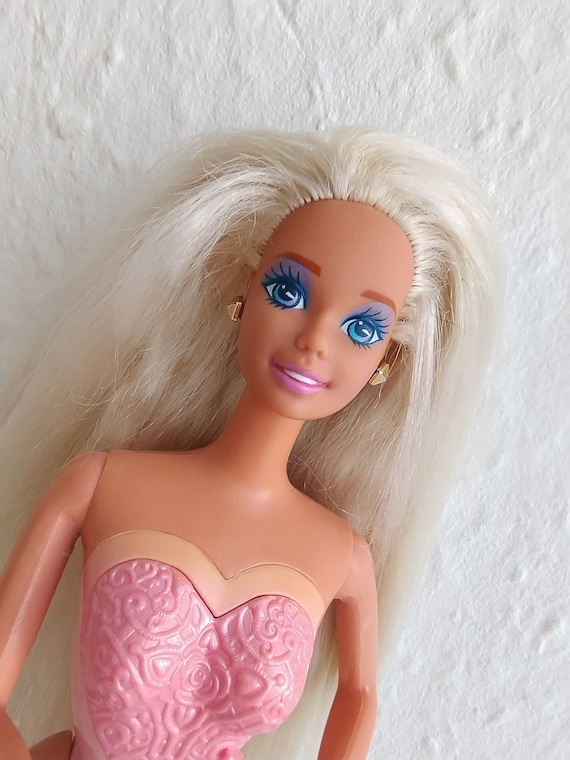 Locket Surprise Magic Treasure Barbie Blond Mattel 90s Vintage Etsy