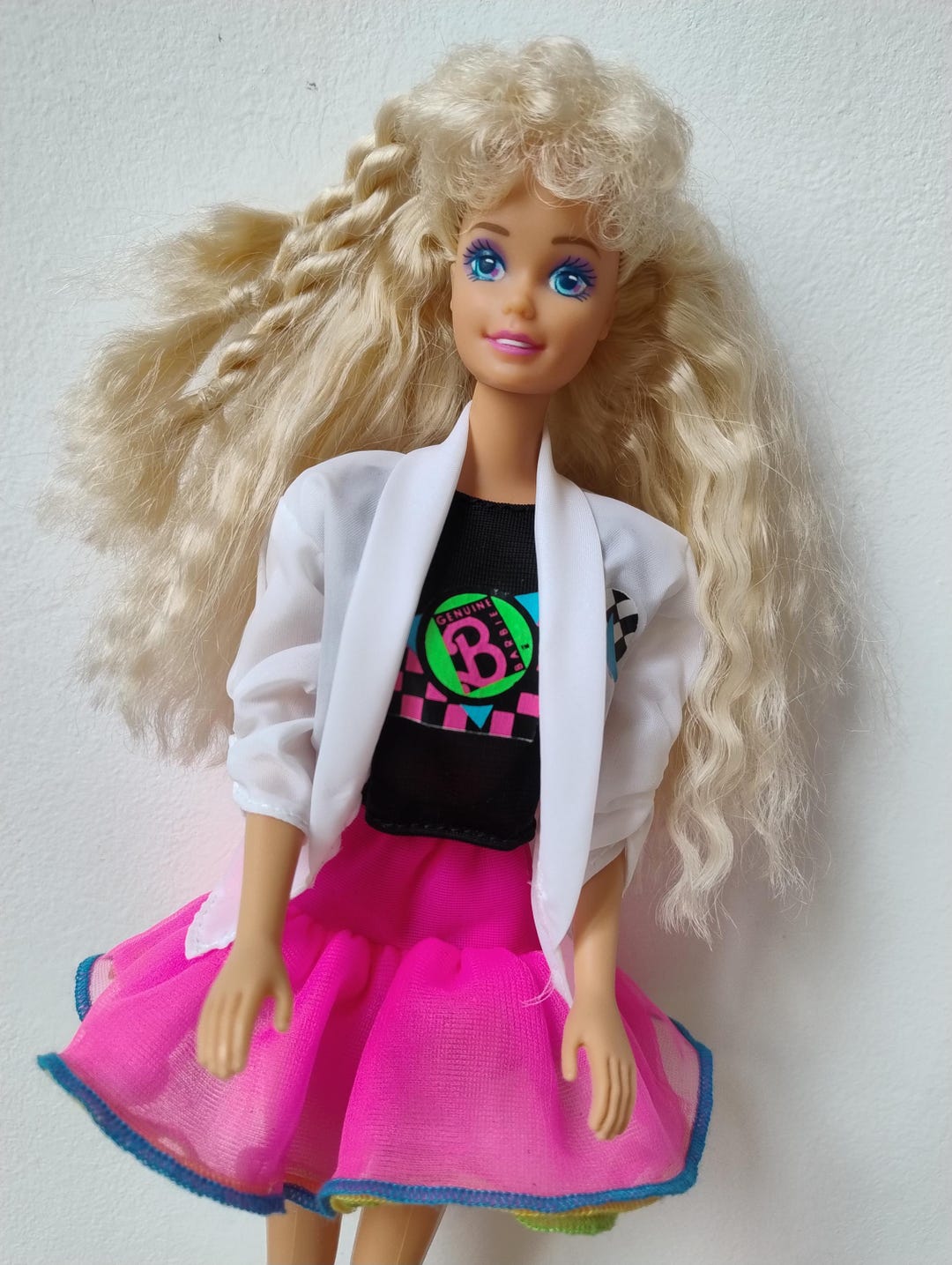 GRAND PLATEAU POUPÉE Barbie Vintage 1995 Mattel 90s mélamine kitsch