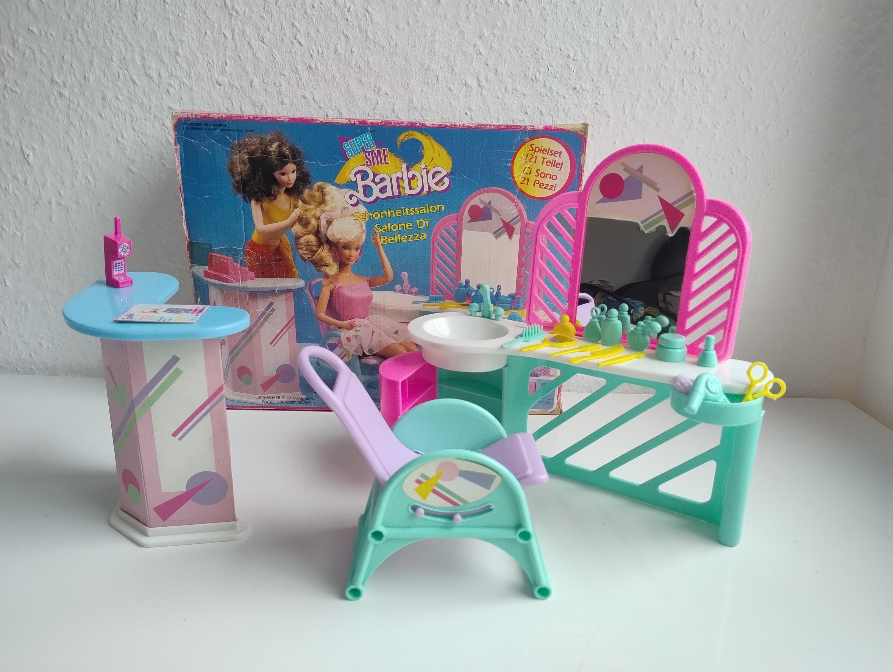 Barbie Style Magic Super Style Barbie Styling Salon Center  1984 Barbie Salon‎ De Belleza Lujo LP Beauty Hair Salon #4839 Mexican Version main image 0
