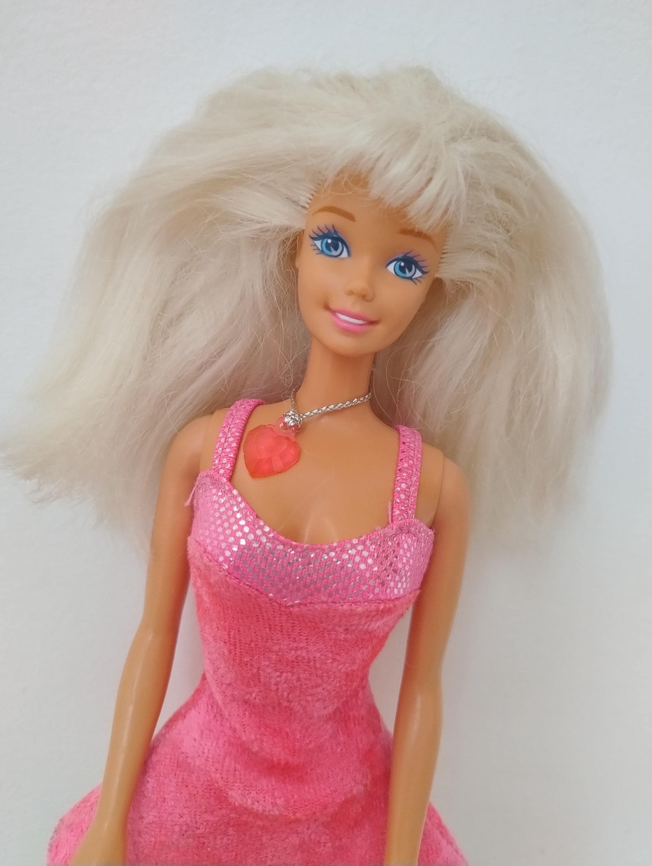 open lace back dress Pink Hearts Barbie Dress  Dona Matoshi