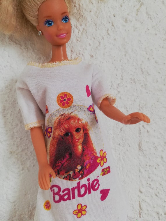 Barbie Nightgown Nightwear Sleepwear Dress Mattel Vintage 90s No. 20 Etsy Sweden