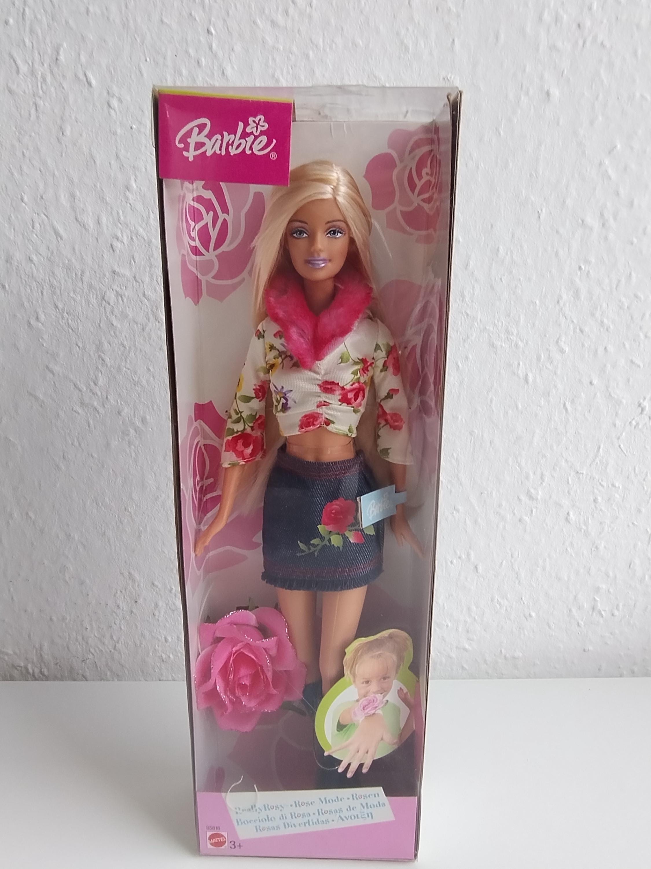 Barbie Really Rosy Rose Roses Barbie Doll Mattel 2003 Vintage OVP
