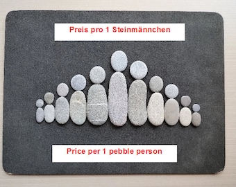 Pebbles Pebbles Stones from the Mediterranean PRICE PER FIGURE Individual figures Unit price Stone figures Stone picture for crafting in Grey Rough Rustic