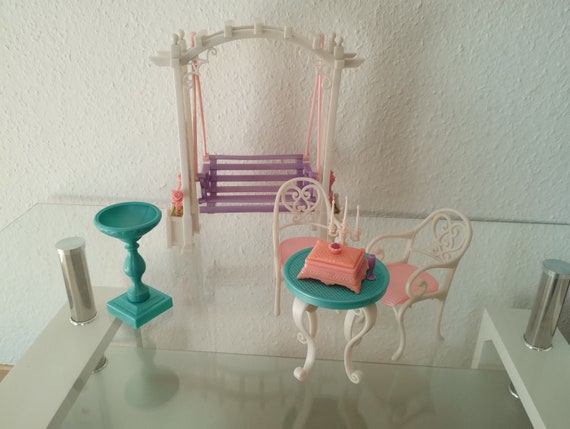 Barbie Magic Jewel Garden Swing Playset Garden Magic Romance Swing Hollywood Swing Playset Mattel 2002 Vintage Etsy