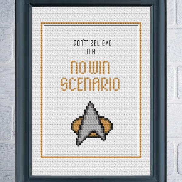 Starship - Captain Quote - Cross Stitch Pattern - Instant Download PDF