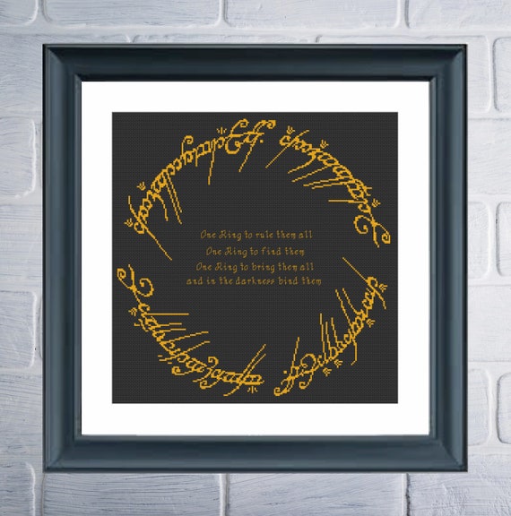 LOTR the Fellowship of the Ring Cross Stitch Pattern Pdf 