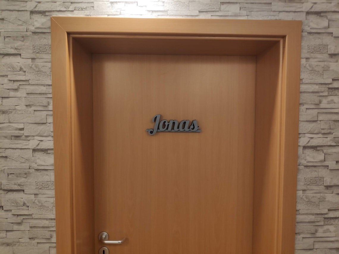 3D Printed Custom Door Sign Bedroom Sign Teen Bedroom - Etsy