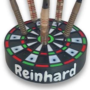 Dart stand personalized - arrow holder - gift dart steel dart e-dart