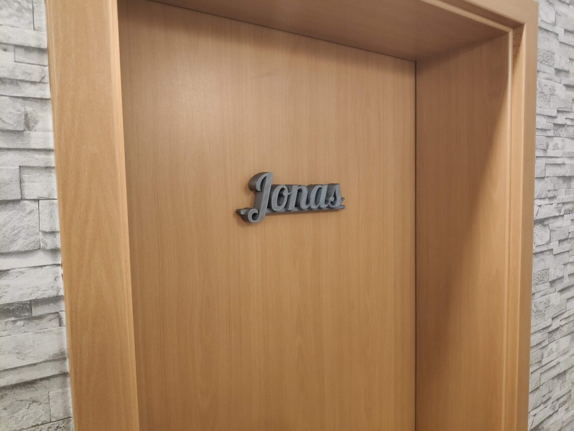 3D Printed Custom Door Sign Bedroom Sign Teen Bedroom - Etsy