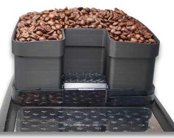 Beanexpander 1000 – Coffee bean container extension for Philips EP 1200 – 2200 – 5400 – 1kg capacity