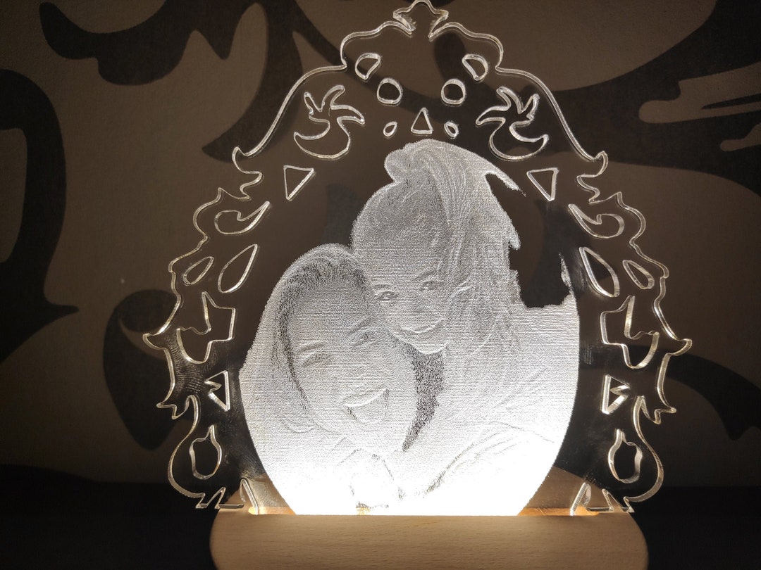 Light Source Engraving Individual Photo Engraving Picture With Lighting LED Engraved - Etsy