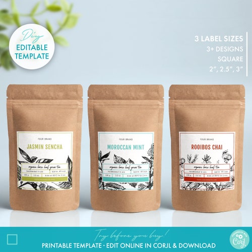 Coffee bag label printer