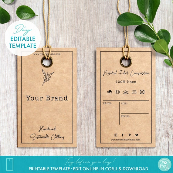 Hang Tag Template Free Download