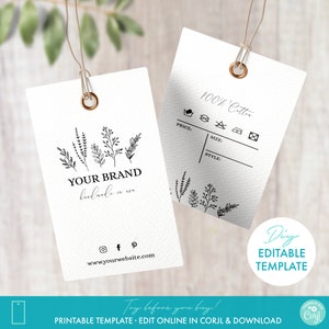 Box Seal Sticker Template, QR-code, Delicate Botanical Seal Sticker, 4  sizes, 6 colors - Printolife