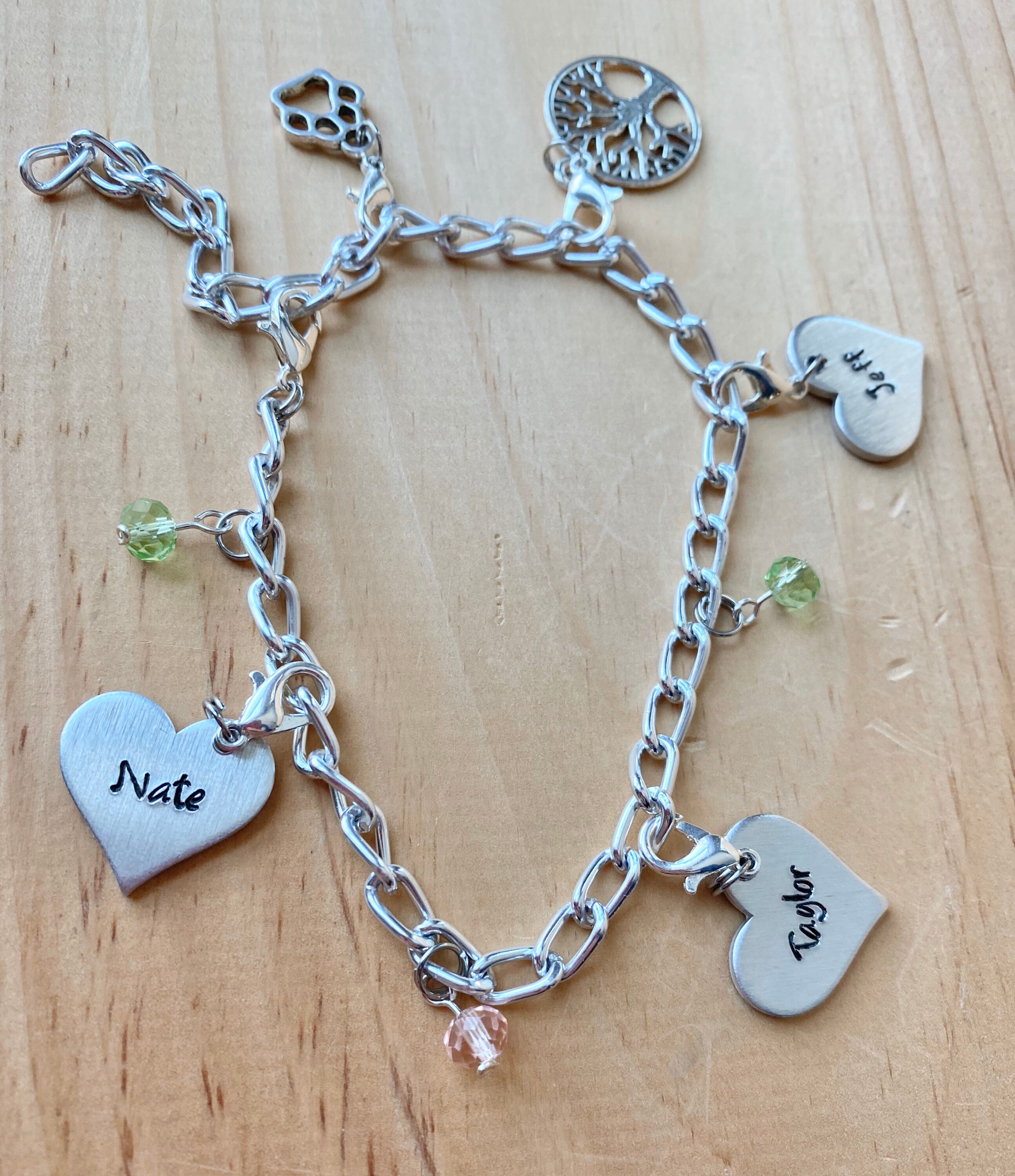 Build Your Own Charm Bracelet Silver Charm Bracelet Custom Etsy