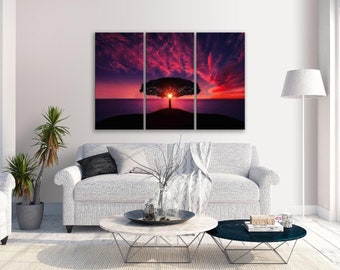 multi panel wall art etsy