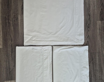 Sferra Celeste Weiß Ägyptischer Baumwolle König Flachblatt 2 Standard Kissenbezüge